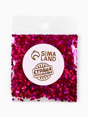 Наполнитель для шаров «Конфетти шестиугольник», d=3 мм, 10 г