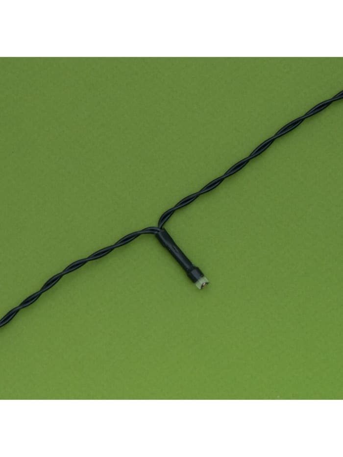 Гирлянда «Нить», 10 м, уличная, IP44, 100 LED, 2 режима, солнечная батарея, тёмная нить, свечение мульти