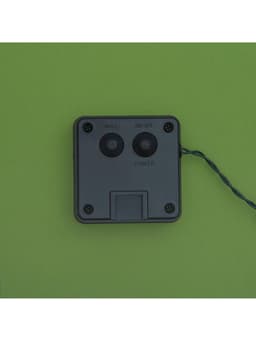 Гирлянда «Нить», 10 м, уличная, IP44, 100 LED, 2 режима, солнечная батарея, тёмная нить, свечение мульти