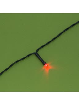 Гирлянда «Нить», 10 м, уличная, IP44, 100 LED, 2 режима, солнечная батарея, тёмная нить, свечение мульти