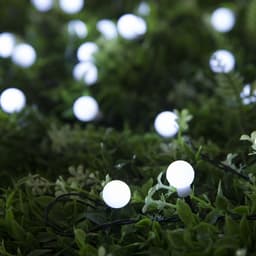 Гирлянда «Нить», 4.5 м, уличная, с насадками «Шарик», IP44, 30 LED, 2 режима, солнечная батарея, тёмная нить, свечение белое