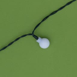 Гирлянда «Нить», 4.5 м, уличная, с насадками «Шарик», IP44, 30 LED, 2 режима, солнечная батарея, тёмная нить, свечение белое