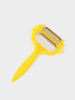 Овощечистка многофункциональная Доляна, 16×9 см, жёлтая