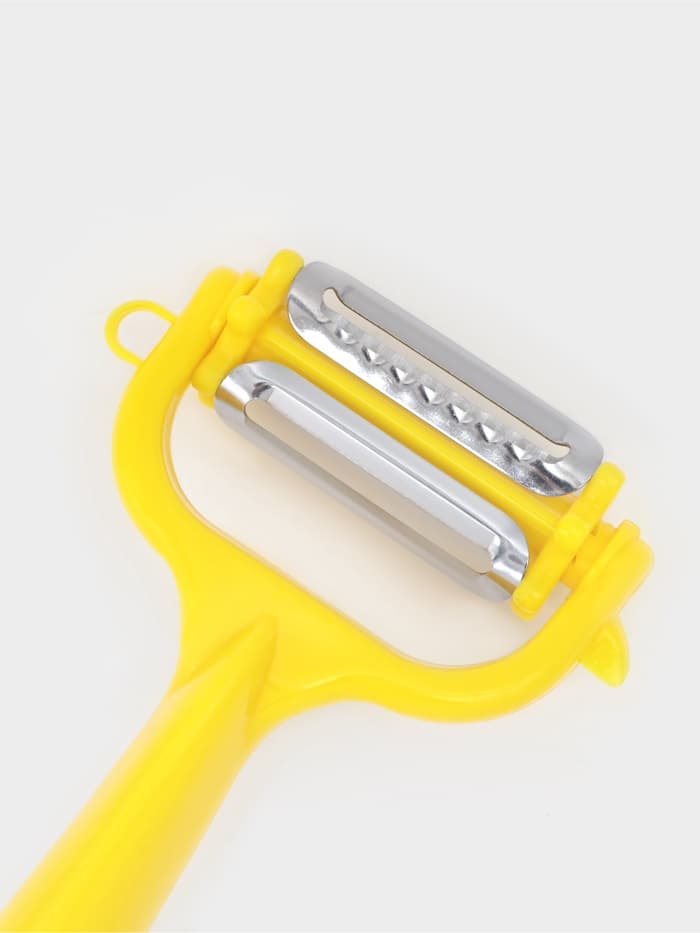 Овощечистка многофункциональная Доляна, 16×9 см, жёлтая