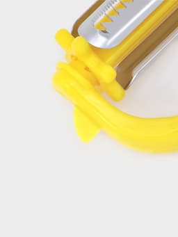 Овощечистка многофункциональная Доляна, 16×9 см, жёлтая