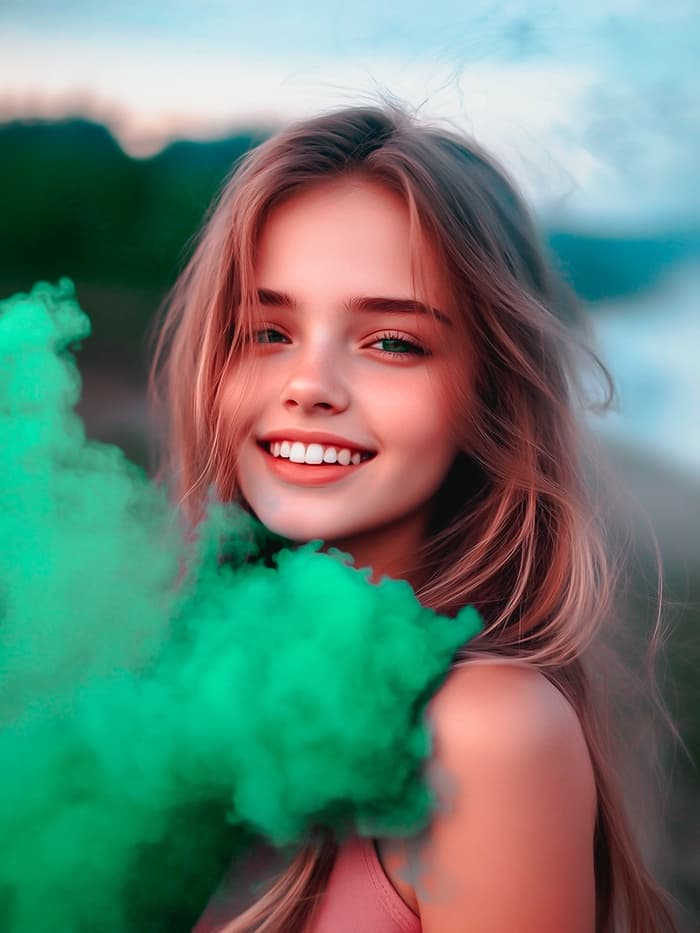 Цветной дым, заряд 0.8 дюйма, ОПТИ, 60 сек, цена за 1 шт., МИКС