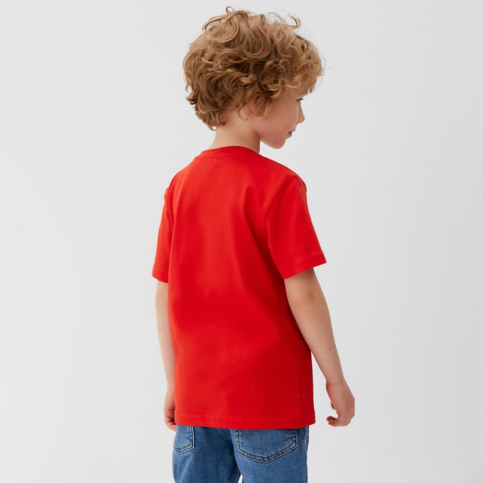 Футболка детская MARVEL «Человек паук», рост 122-128 (34), красная