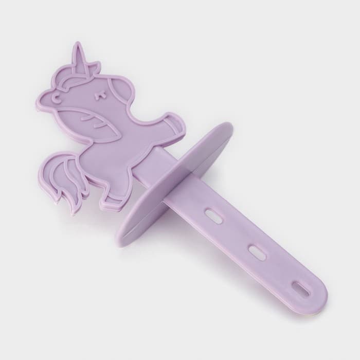 Форма для мороженого «Единороги», 12.5×7.5×14 см, 4 ячейки, пластик, прозрачная