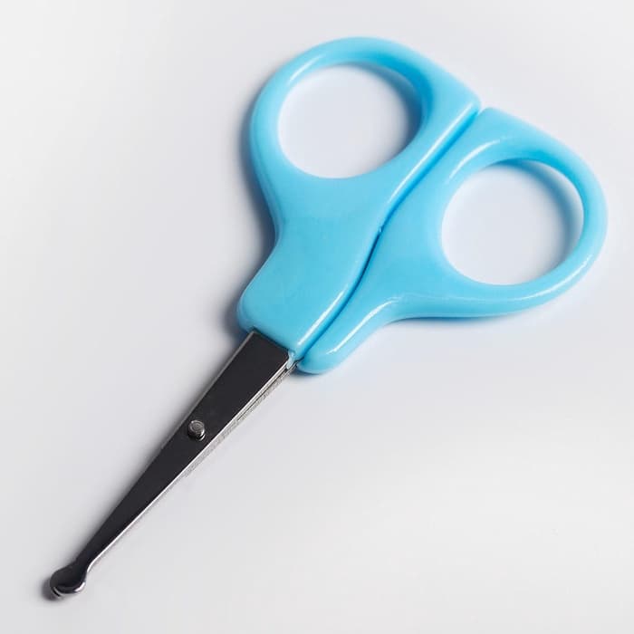 Ножницы маникюрные, детские, закругленные кончики, Крошка Я, голубой