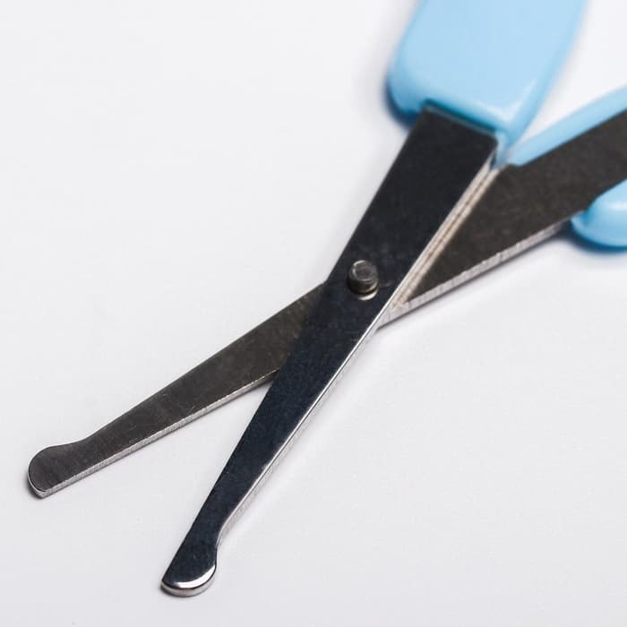 Ножницы маникюрные, детские, закругленные кончики, Крошка Я, голубой