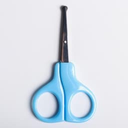 Ножницы маникюрные, детские, закругленные кончики, Крошка Я, голубой