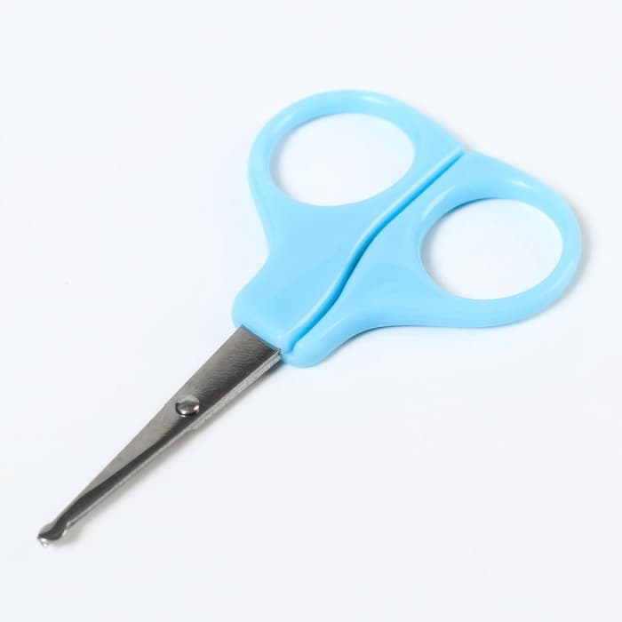 Ножницы маникюрные, детские, закругленные кончики, Крошка Я, голубой