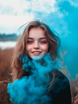 Цветной дым синий, заряд 1.75 дюйма, МАКСИ, очень высокая интенсивность, 30 сек