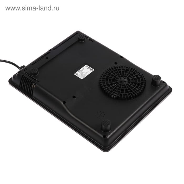 Плитка электрическая Luazon LIP-001, индукционная, 1 конфорка, 2100 Вт, чёрная