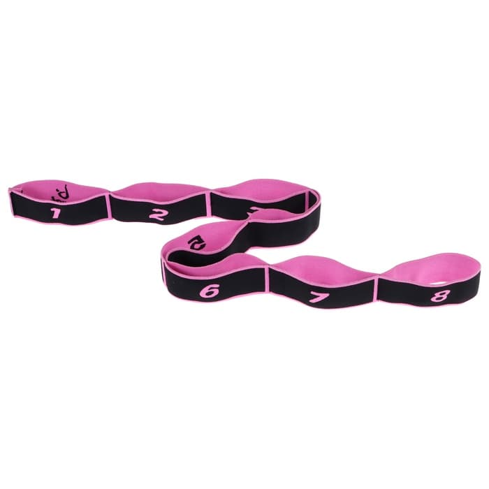 Эспандер-лента эластичная с захватами, 90×4 см, MEDIUM, цвет розовый