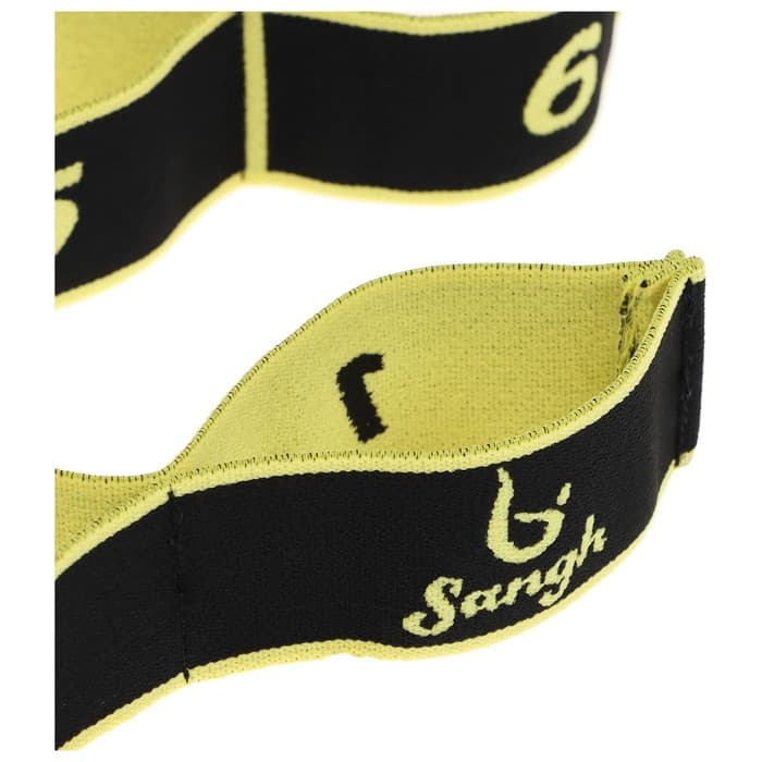 Эспандер-лента Sangh, эластичная, с захватами 90×4 см, цвет жёлтый