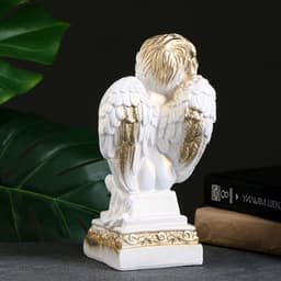 Фигура «Ангел на Пьедестале» белый 25×14×12 см