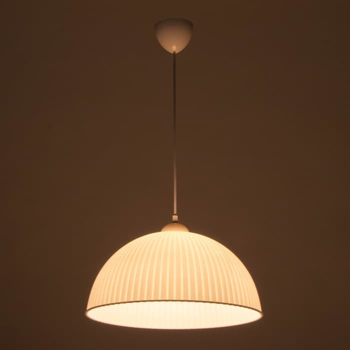 Светильник подвесной BayerLux «Волна», E27 40 Вт, белый, 40×40×18 (+60) см