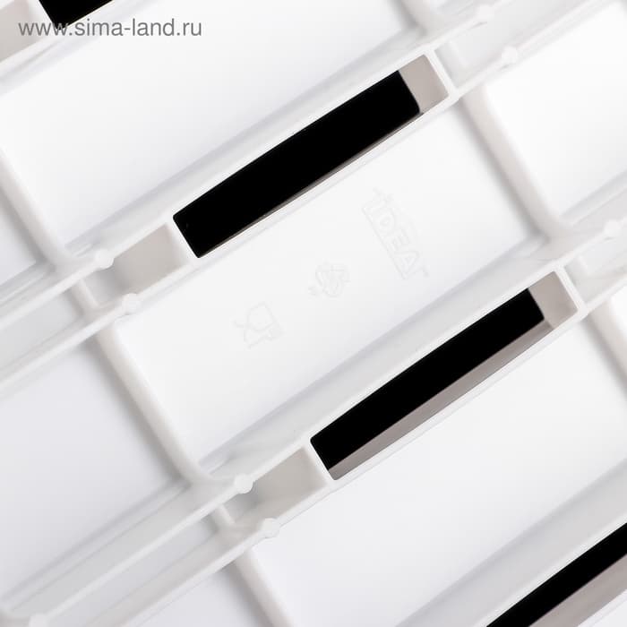 Полка - сиденье на ванну IDEA, пластик, до 80 кг, 30×68×7 см, белая