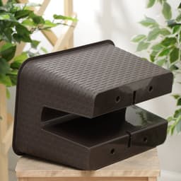 Кашпо на перила «Ротанг», 12 л, коричневое