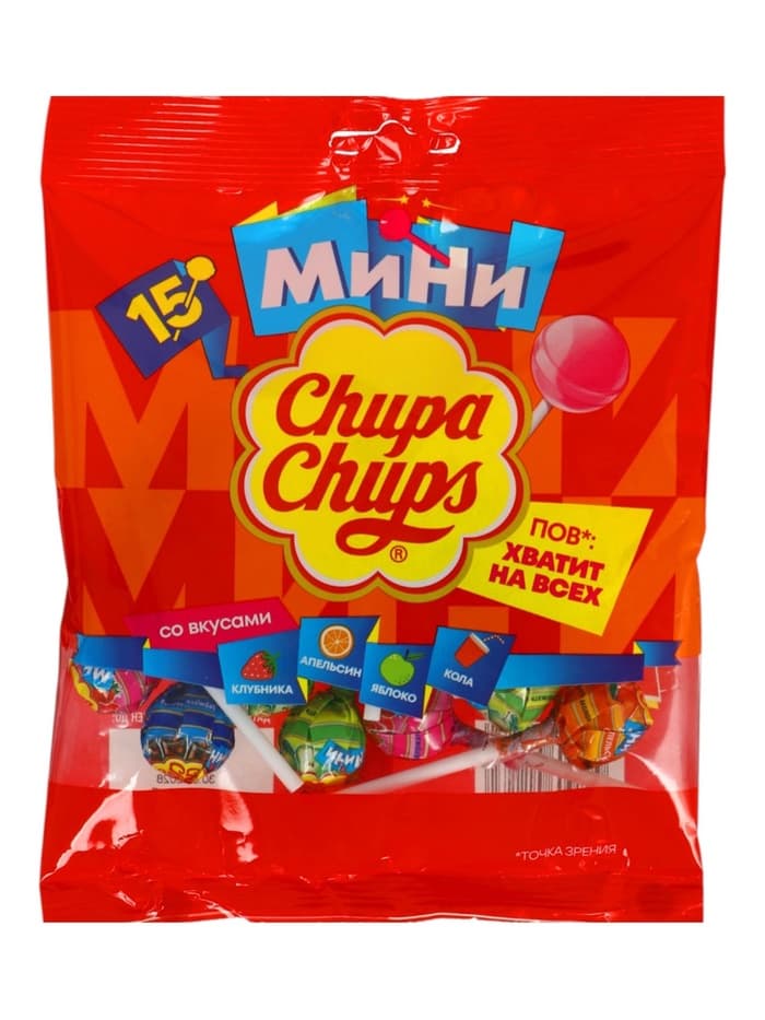 Карамель «Чупа Чупс», мини, ассорти, 90 г