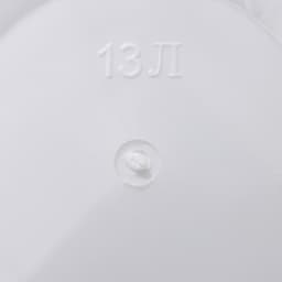 Ваза для цветов, 13 л, d=28 см, h=35 см, пластиковая, белая