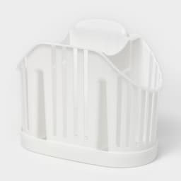 Подставка для столовых приборов IDEA, 3-х секционная, пластик, белый