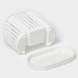 Подставка для столовых приборов IDEA, 3-х секционная, пластик, белый