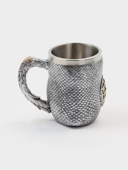 Кружка средневековая «Сова», 400 мл, 14.5×10×11.5 см, нержавеющая сталь, серебристая