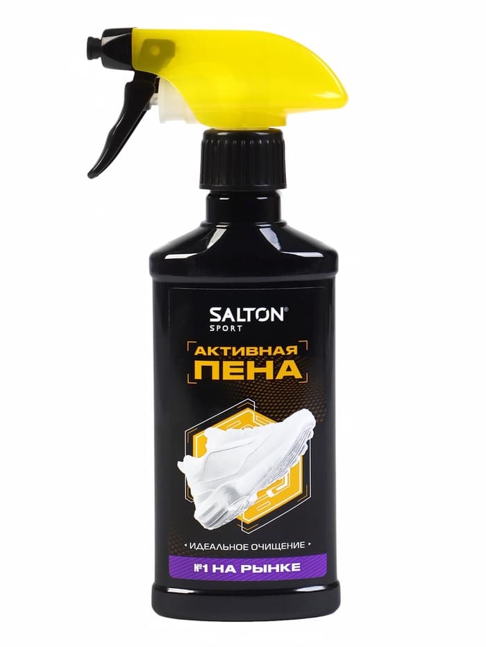 Пена для обуви, Salton Expert White Express, чистящее средство для кроссовок, обуви, подошв и рантов, пена, 200 мл