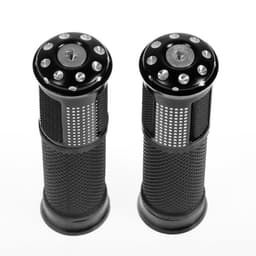 Грипсы универсальные, противоскользящие 22×130 мм, чёрный, набор 2 шт.