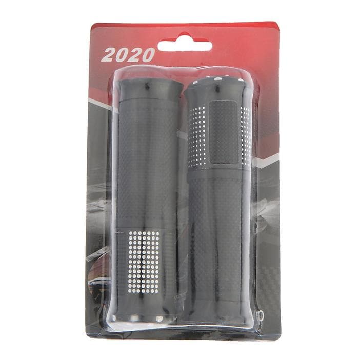 Грипсы универсальные, противоскользящие 22×130 мм, чёрный, набор 2 шт.