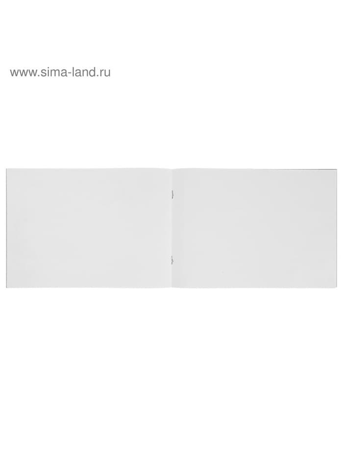 Альбом для рисования Calligrata А4, 40 листов, на скрепке, обложка из мелованного картона, МИКС