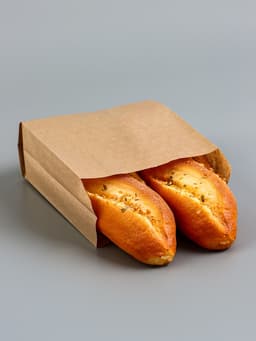 Пакет бумажный фасовочный, крафт, V - образное дно 20×14×6 см