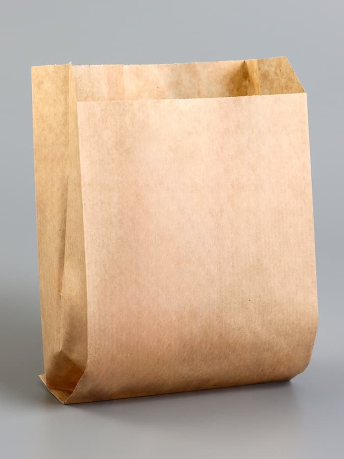 Пакет бумажный фасовочный, крафт, V - образное дно 20×14×6 см