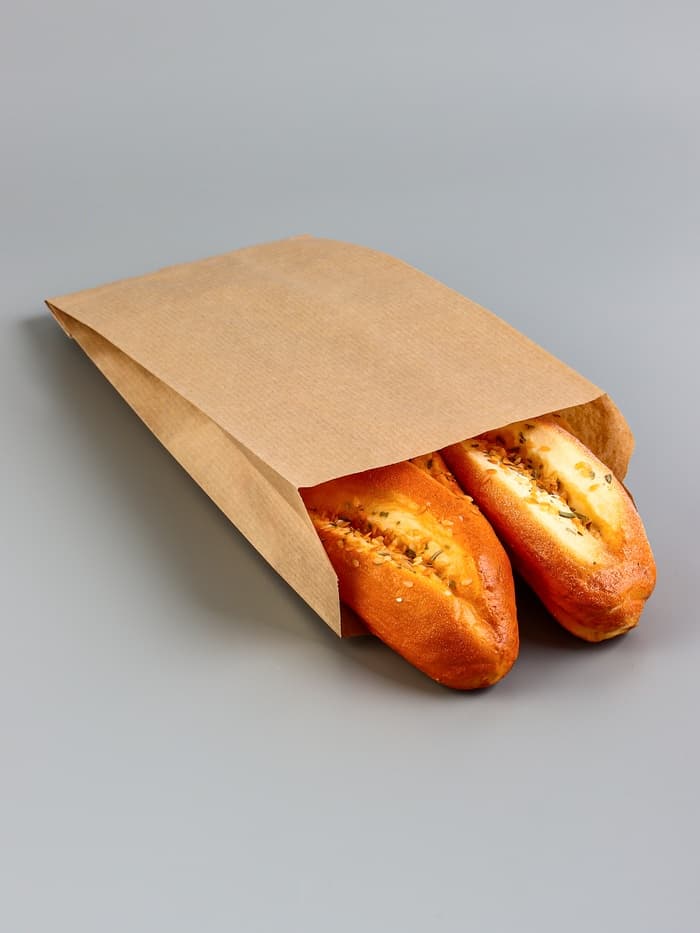 Пакет бумажный фасовочный, крафт, V-образное дно 30×14×6 см