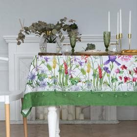 Скатерть «Этель. Луговые цветы», 180×150 см, 100 % хлопок, саржа 190 г/м²