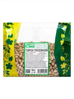 Семена Горох «Зеленый уголок», посевной, 0.5 кг