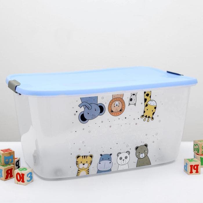 Бокс на колёсиках «Детский. Универсальный», 46 л, МИКС