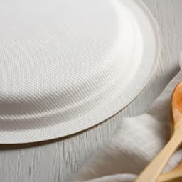 Тарелка одноразовая ECO, d=17.2 см, круглая, из сахарного тростника, белая