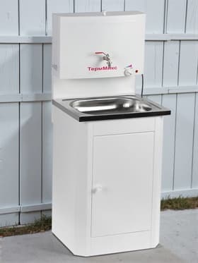 Умывальник «ТермМикс», с ЭВН, нержавеющая мойка, 1250 Вт, 17 л, белый