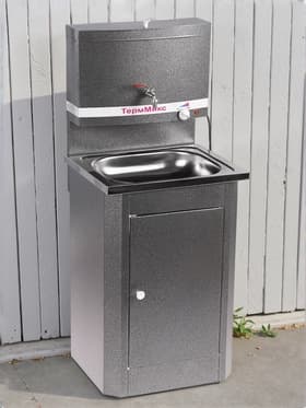 Умывальник «ТермМикс», с ЭВН, нержавеющая мойка, 1250 Вт, 17 л, цвет серебро