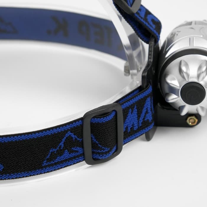 Фонарь налобный «Мастер К», 14 LED, 7×4 см, от батареек 3×ААА