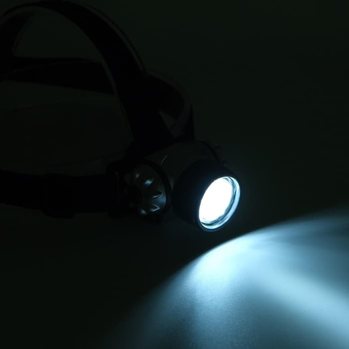 Фонарь налобный «Мастер К», 14 LED, 7×4 см, от батареек 3×ААА