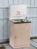 Умывальник «ТермМикс», с ЭВН, нержавеющая мойка, 1250 Вт, 17 л, ЛДСП, белый