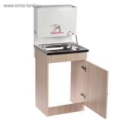 Умывальник «ТермМикс», с ЭВН, нержавеющая мойка, 1250 Вт, 17 л, ЛДСП, белый