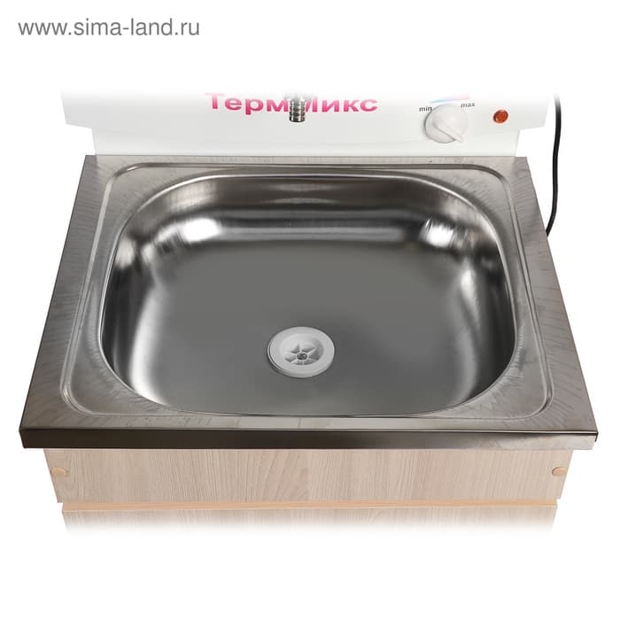 Умывальник «ТермМикс», с ЭВН, нержавеющая мойка, 1250 Вт, 17 л, ЛДСП, белый