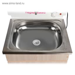 Умывальник «ТермМикс», с ЭВН, нержавеющая мойка, 1250 Вт, 17 л, ЛДСП, белый