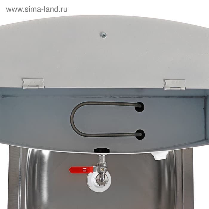 Умывальник «ТермМикс», с ЭВН, нержавеющая мойка, 1250 Вт, 17 л, ЛДСП, белый