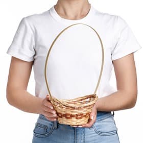 Корзина плетёная для хранения «Ладья», 18×16×6 см, бамбук